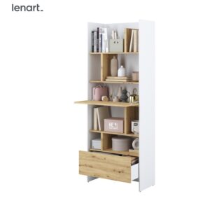 Dig-net nábytok Regál Lenart BED CONCEPT BC-22 | biela / dub artisan
