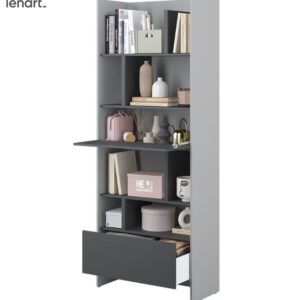Dig-net nábytok Regál Lenart BED CONCEPT BC-22 | sivá / grafit