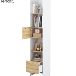 Dig-net nábytok Regál Lenart BED CONCEPT BC-23 | biela / dub artisan