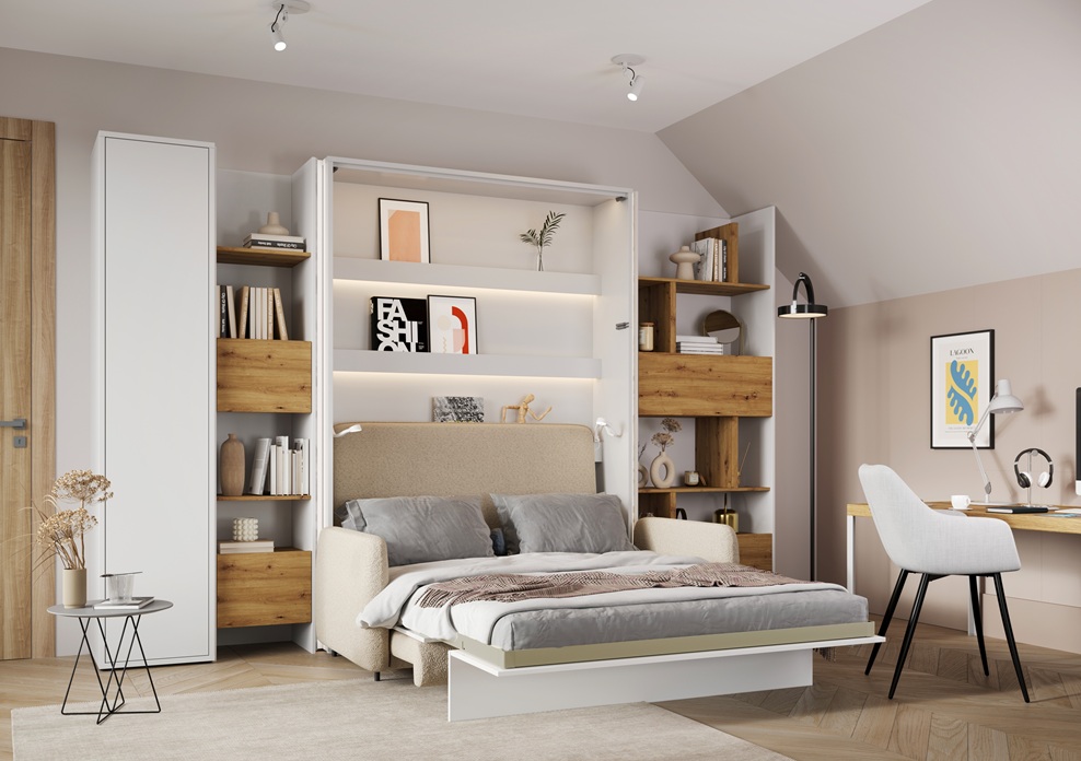 Dig-net nábytok Regál Lenart BED CONCEPT BC-23 | sivá / grafit – Obrázok 5