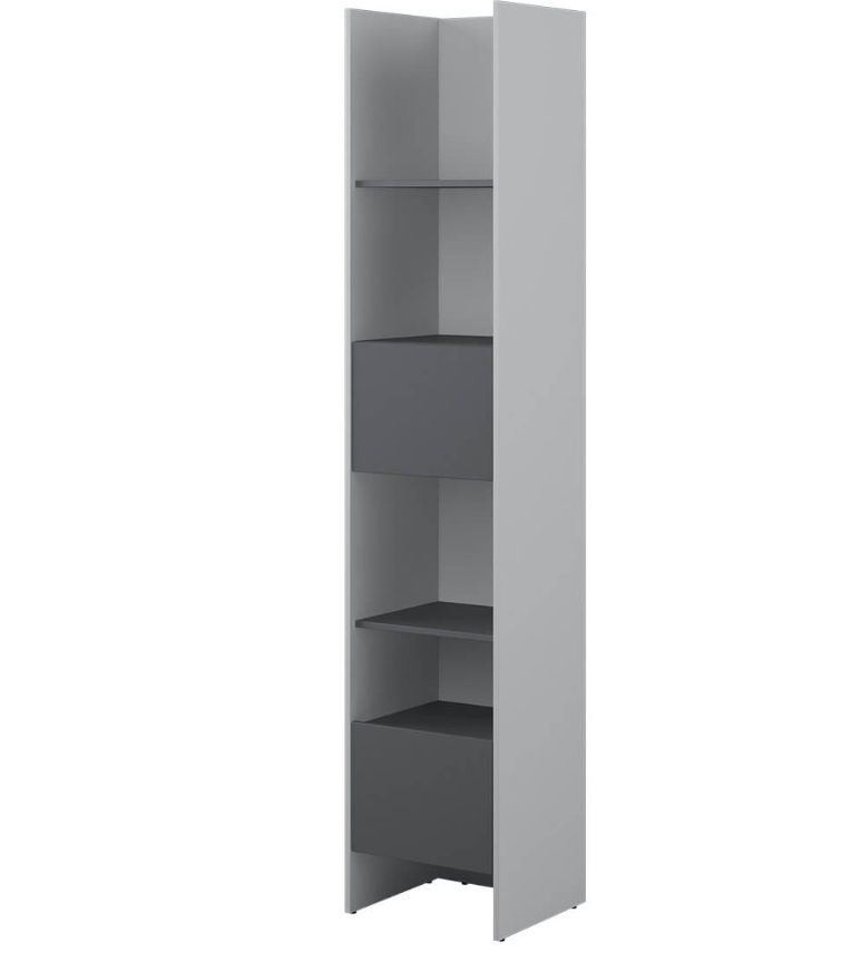 Dig-net nábytok Regál Lenart BED CONCEPT BC-23 | sivá / grafit – Obrázok 2