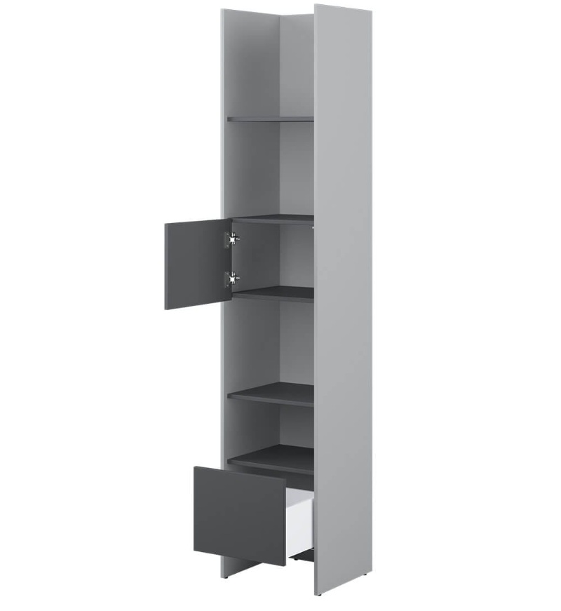 Dig-net nábytok Regál Lenart BED CONCEPT BC-23 | sivá / grafit – Obrázok 3