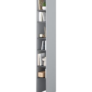 Dig-net nábytok Regál Lenart BED CONCEPT BC-24 | sivá / grafit