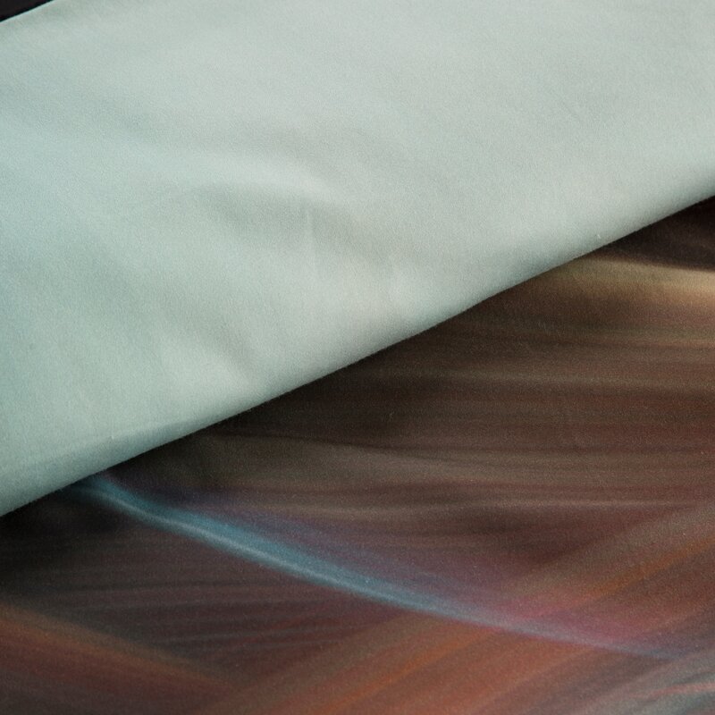 ArtFir Obliečky na dvojlôžko PRISMA | sivá/tyrkysová 220 x 200 cm – Obrázok 3