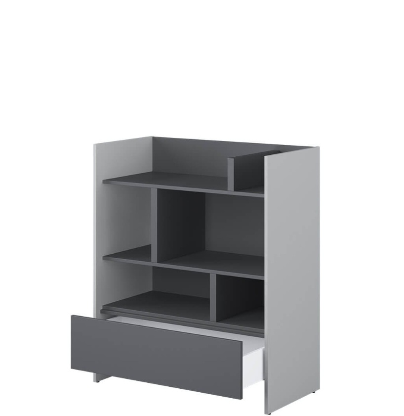 Dig-net nábytok Regál Lenart BED CONCEPT BC-25 | sivá / grafit – Obrázok 2