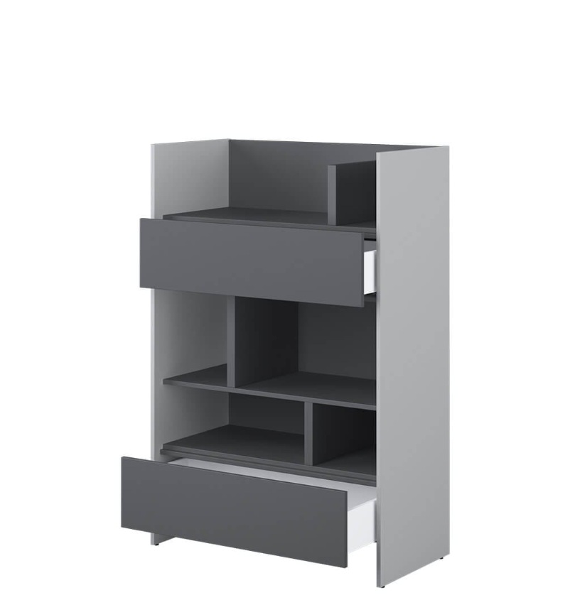 Dig-net nábytok Regál Lenart BED CONCEPT BC-26 | sivá / grafit – Obrázok 2