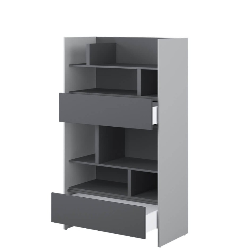 Dig-net nábytok Regál Lenart BED CONCEPT BC-27 | sivá / grafit – Obrázok 2