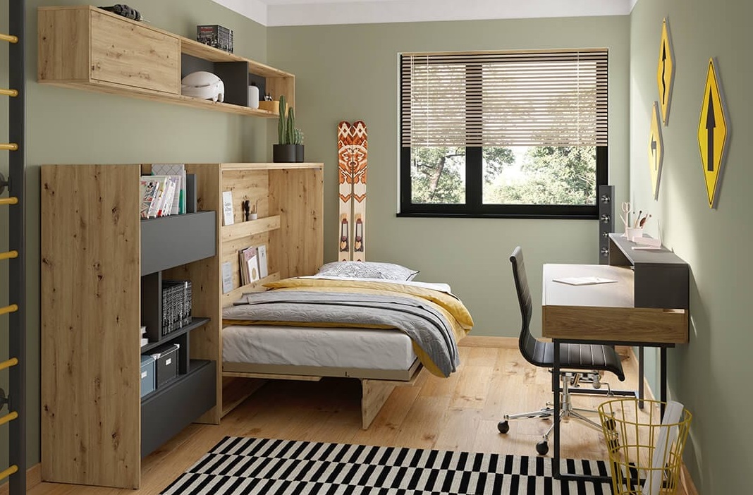 Dig-net nábytok Regál Lenart BED CONCEPT BC-27 | sivá / grafit – Obrázok 6