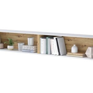 Dig-net nábytok Polica Lenart BED CONCEPT BC-30 | biela / dub artisan