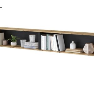 Dig-net nábytok Polica Lenart BED CONCEPT BC-30 | dub artisan / čierna