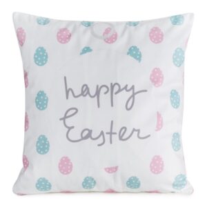 ArtFir Veľkonočná obliečka na vankúš EASTER 9 | biela/modrá 45 x 45 cm