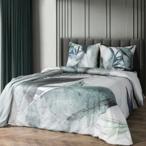 ArtFir Obliečky na dvojlôžko ARTIST | svetlosivá/mätová 220 x 200 cm