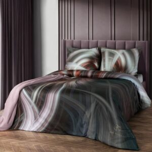 ArtFir Obliečky na dvojlôžko SIERRA | tmavosivá/fialová 220 x 200 cm