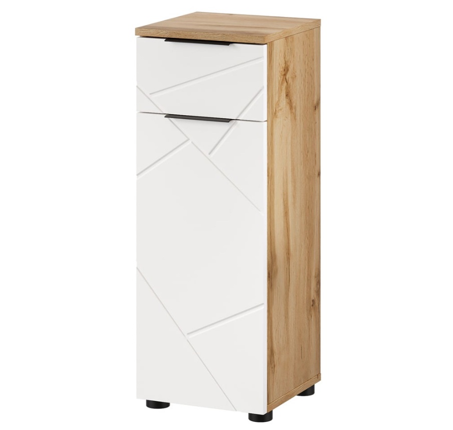 Szynaka Kúpeľňová skrinka nízka MAZI WHITE 45 | 30 cm
