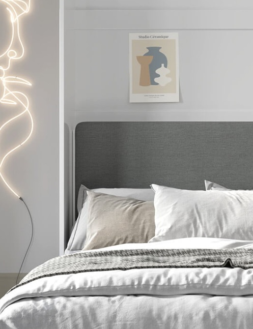 Dig-net nábytok Čalúnený panel Lenart CONCEPT PRO CP-12 / 140 | grafit – Obrázok 2
