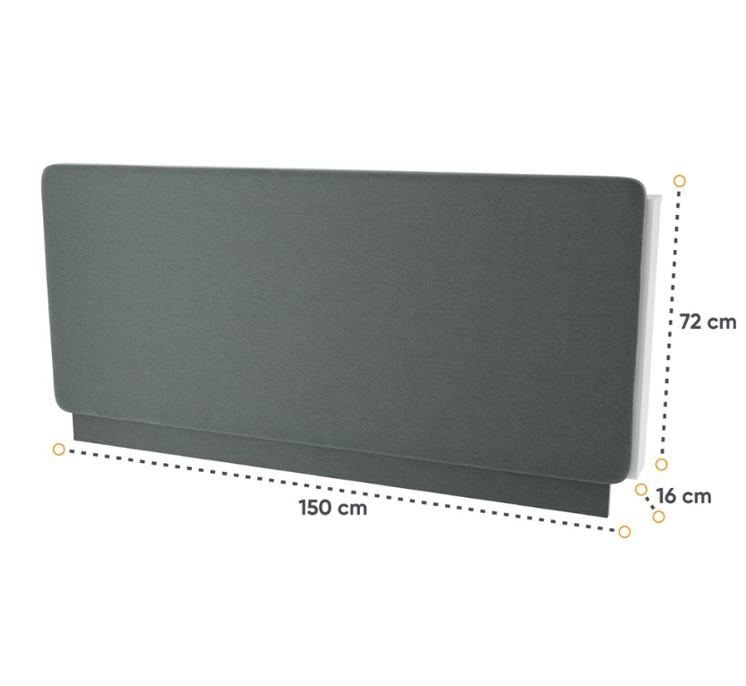 Dig-net nábytok Čalúnený panel Lenart CONCEPT PRO CP-12 / 140 | grafit – Obrázok 4