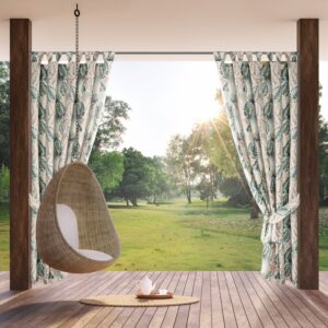 ArtFir Záves na terasu GARDEN 7 PU | béžová/zelená 155 x 260 cm