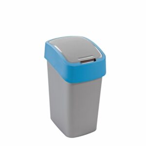 CURVER Odpadkový kôš FLIP BIN 9l | strieborná / modrá