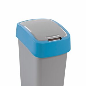 CURVER Odpadkový kôš FLIP BIN 25l | strieborná / modrá