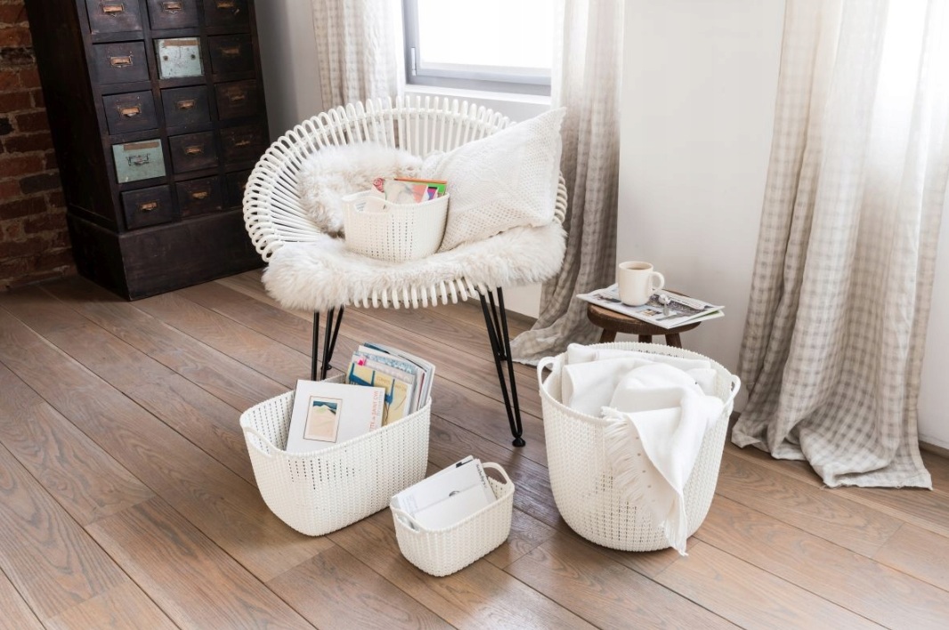 CURVER Košík KNIT 19l | krémová – Obrázok 2