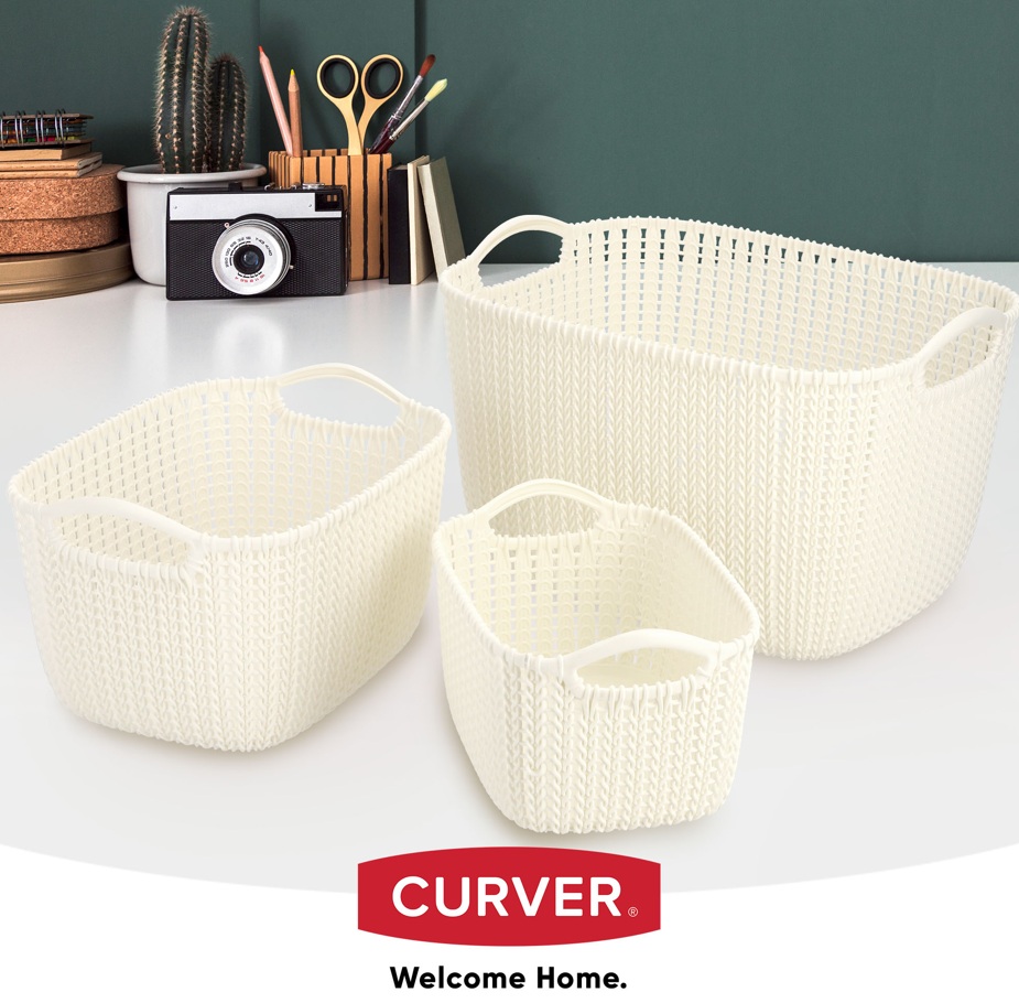 CURVER Košík KNIT 19l | krémová – Obrázok 4