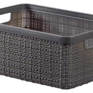 CURVER Košík JUTE S 5L | tmavosivá