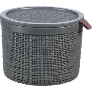 CURVER Košík JUTE 2L okrúhly | tmavosivá