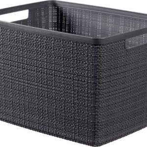 CURVER Košík JUTE L 20L | tmavosivá