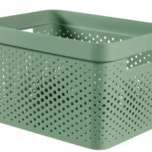 CURVER Úložný box INFINITY DOTS 17l recyklovaný plast | zelená