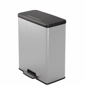 CURVER Odpadkový kôš DECO BIN 65L | strieborná