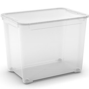 CURVER Úložný box T BOX XL 70L s vekom | transparentná