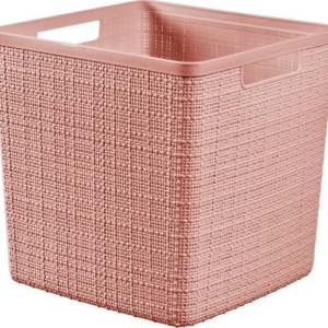 CURVER Košík JUTE 17L kocka | ružová