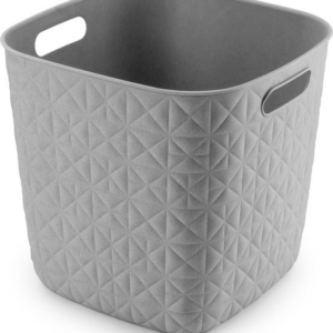 CURVER Košík SOFTEX 15L kocka recyklovaný plast | sivá