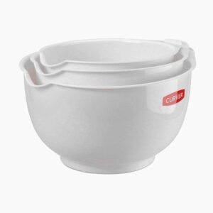 CURVER Set 3 šľahacích mís | biela