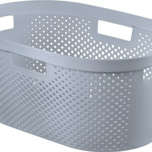 CURVER Kôš na čistú bielizeň INFINITY DOTS 40L | sivá