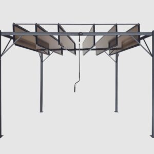 Chomik Záhradná pergola SUNFLEX | hnedá 300 x 300 cm