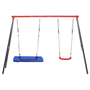 Chomik Detská záhradná hojdačka CHILL s bocianím hniezdom | farebná 290 cm