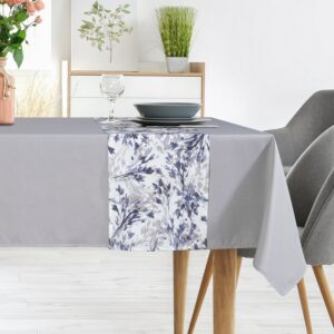 ArtFir Sada obrusov ANITA 3 | svetlosivá/biela 140 x 220 cm a 33 x 220 cm