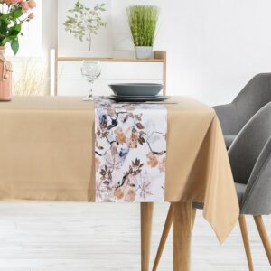 ArtFir Sada obrusov ANITA 5 | béžová/biela 140 x 220 cm a 33 x 220 cm