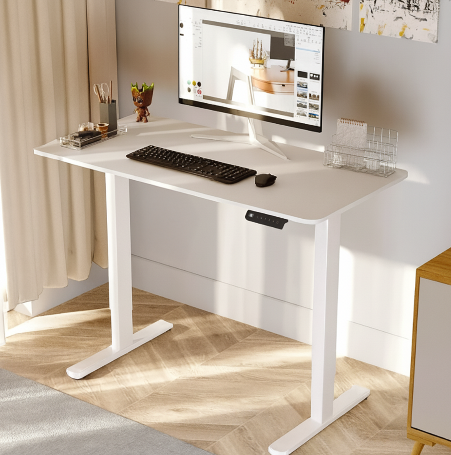 Elvisia Elektrický výškovo nastaviteľný písací stôl YLÖS | biela 120 x 60 cm