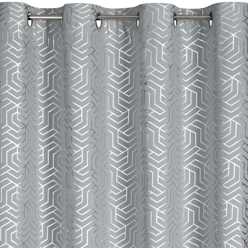 ArtFir Záves SEMI K | strieborná 140 x 250 cm – Obrázok 3
