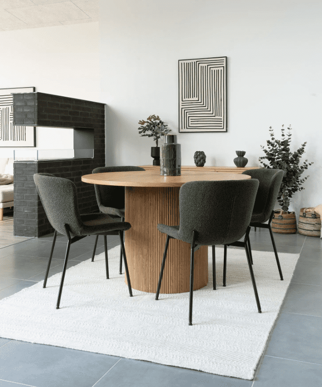 Elvisia Jedálenský stôl BOAVISTA | prírodná 120 cm – Obrázok 3