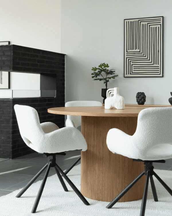 Elvisia Jedálenský stôl BOAVISTA | prírodná 120 cm – Obrázok 2
