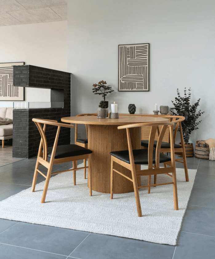 Elvisia Jedálenský stôl BOAVISTA | prírodná 120 cm – Obrázok 4