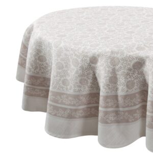 ArtFir Záhradný okrúhly obrus SUMMER 10 | béžová/prírodná 120 cm