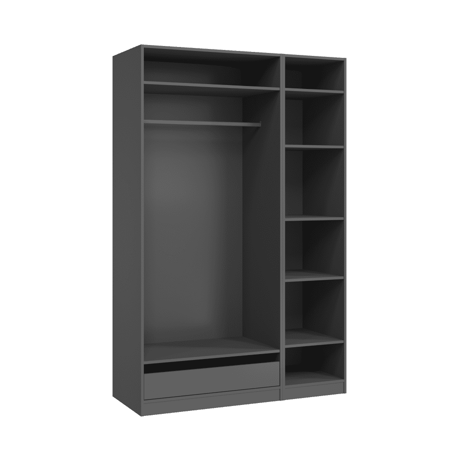 ArtExt Zásuvka do skrine DOX SZ/SZF1000 | 100 cm Farba: Sivá – Obrázok 2