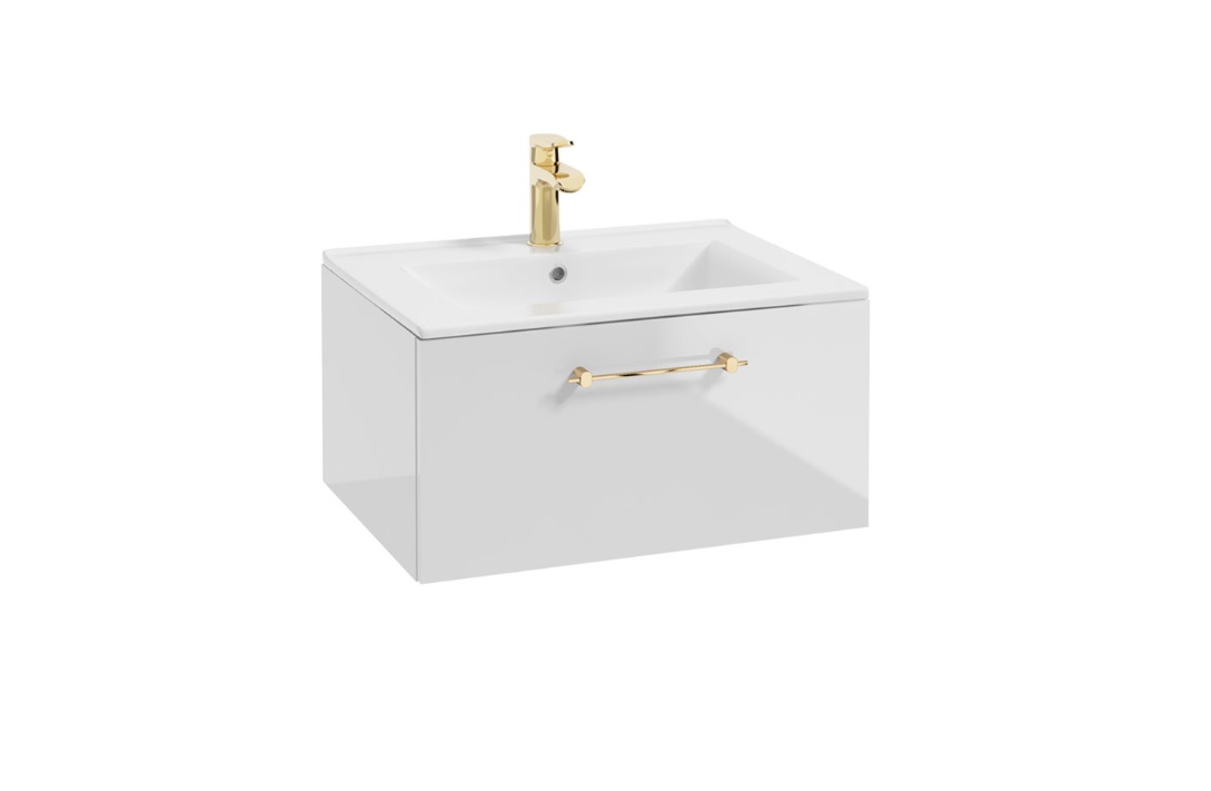 ArtDef Skrinka pod umývadlo FERATA D80 1S/45 | biela 80 cm – Obrázok 8