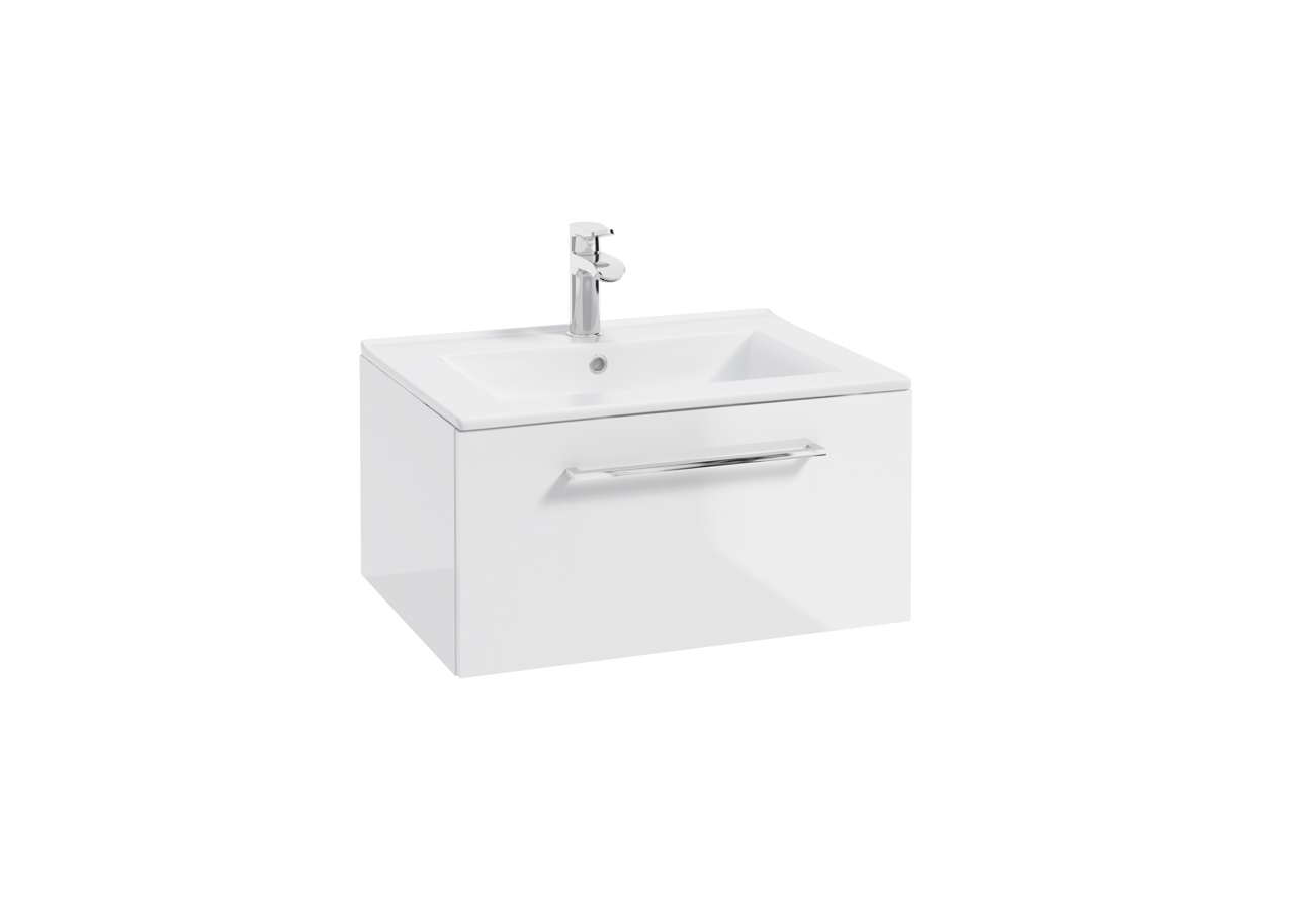 ArtDef Skrinka pod umývadlo FERATA D80 1S/45 | biela 80 cm – Obrázok 5