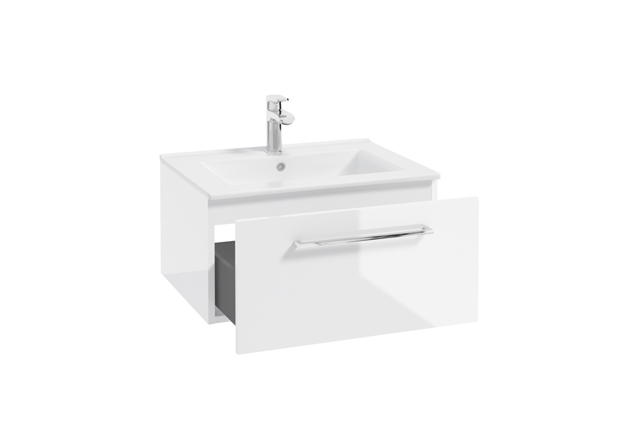 ArtDef Skrinka pod umývadlo FERATA D80 1S/45 | biela 80 cm – Obrázok 6