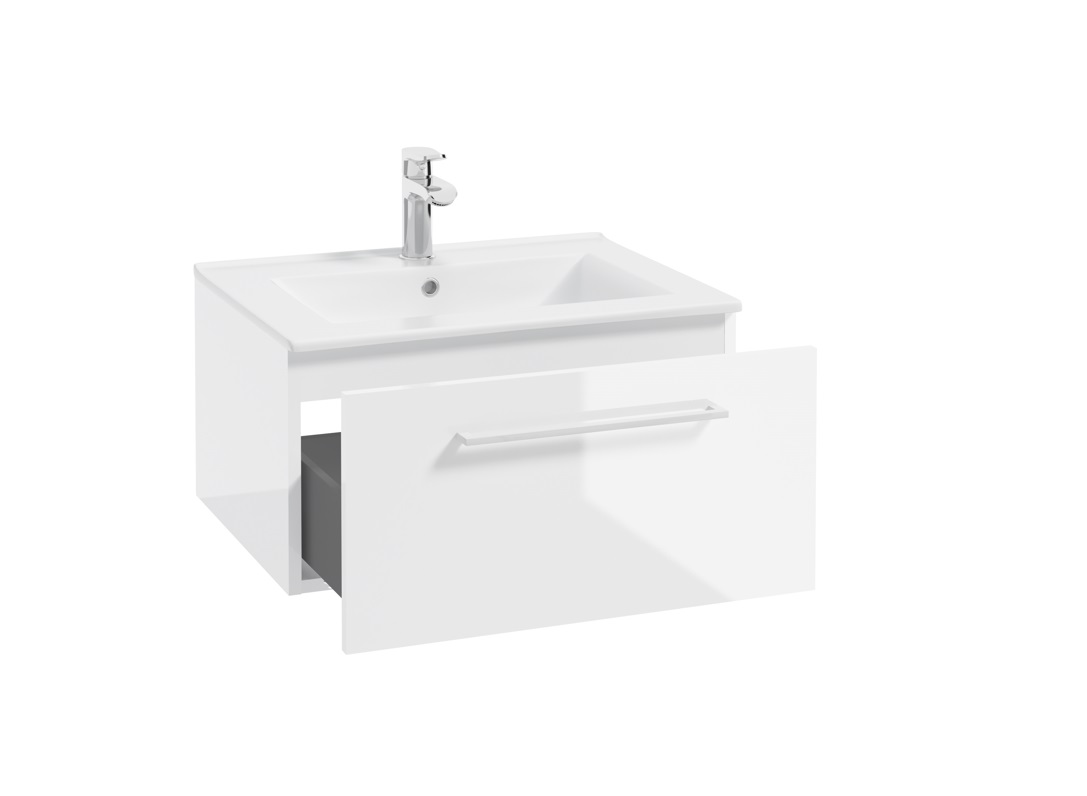 ArtDef Skrinka pod umývadlo FERATA D80 1S/45 | biela 80 cm – Obrázok 7